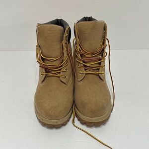 Rugged Outback Men Tan Lace-Up Boots Size 8